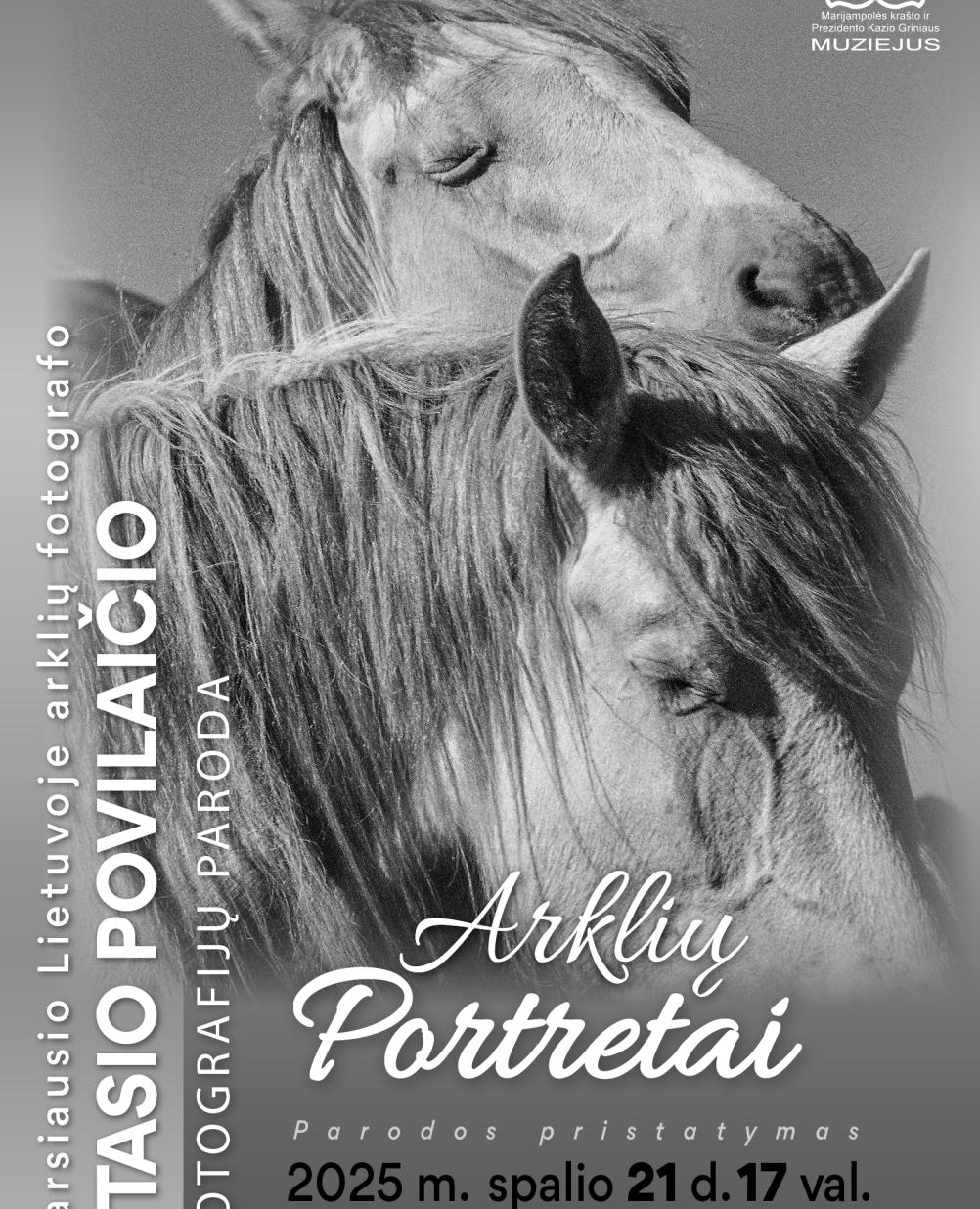 Stasio Povilaičio fotografijų paroda „Arklių portretai“