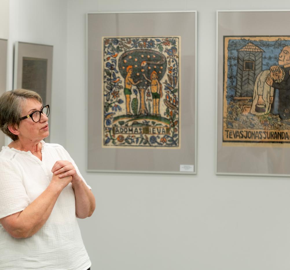 Romano Krasninkevičiaus kūrinių kolekcijos pristatymas Druskininkų miesto muziejaus galerijoje