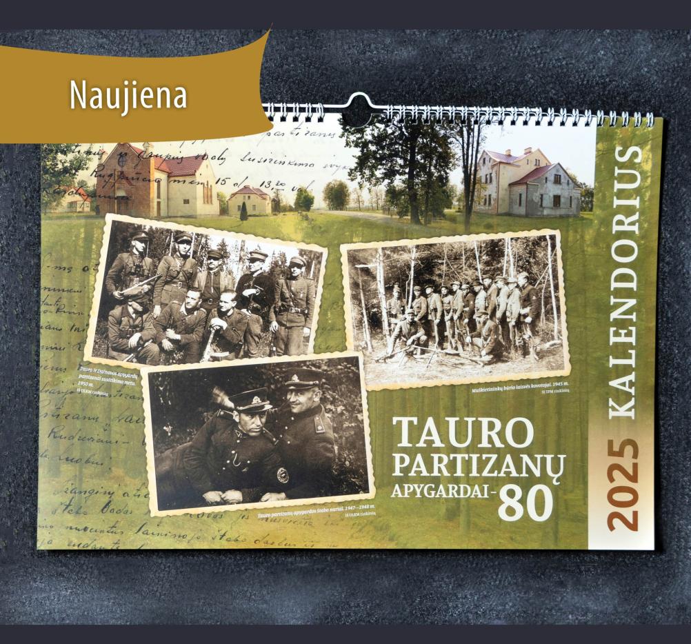 Kalendorius „Tauro partizanų apygardai – 80“