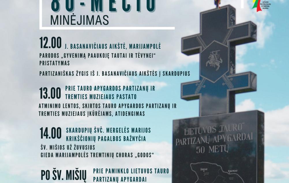 Tauro partizanų apygardos 80-mečio minėjimas