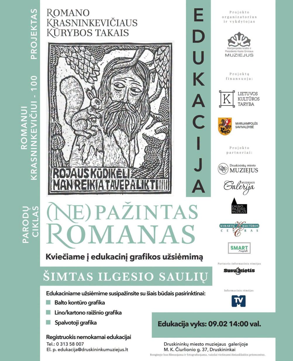 Edukacija „Šimtas ilgesio saulių“ Druskininkuose