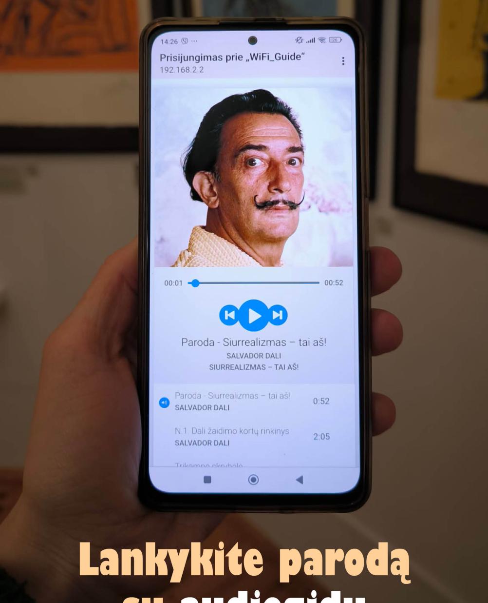 AUDIOGIDAS Salvadoro Dali darbų parodoje „Siurrealizmas – tai aš!“