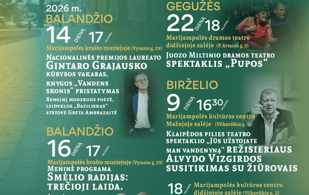 Projektas „Marijampolės takais – kūrėjų keliais“
