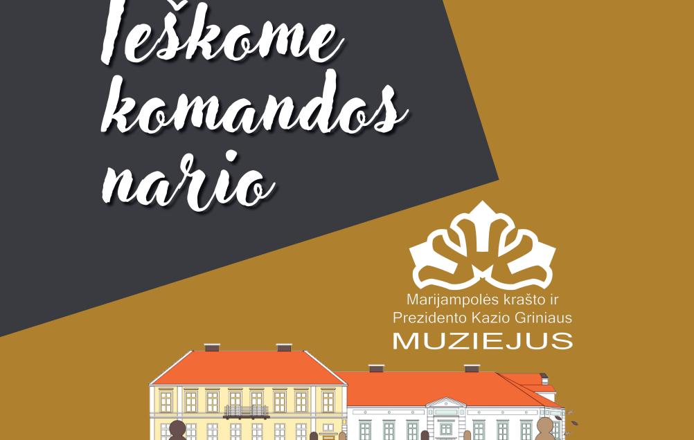 Ieškome vyresniojo muziejininko