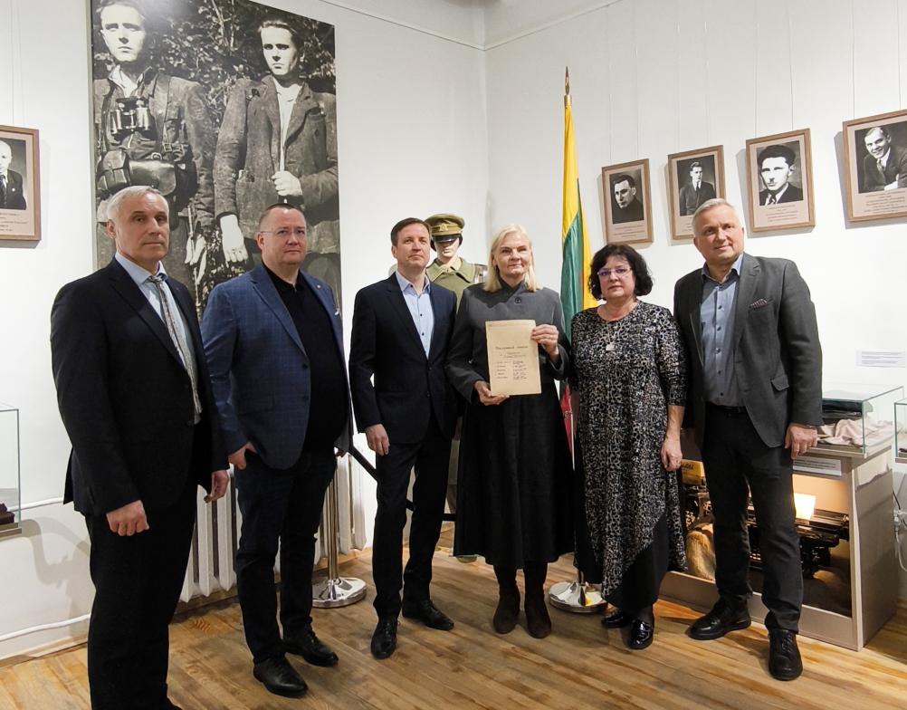 Išskirtinis eksponatas dovanotas muziejui