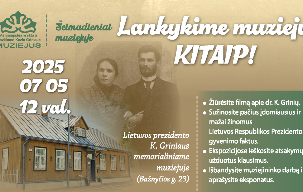Šeimadienis „Lankykime muziejų kitaip!“ 