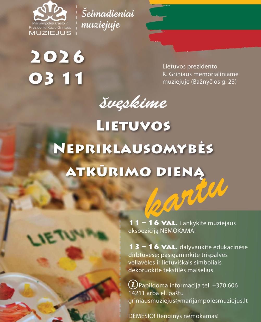 Lietuvos valstybines šventes švęskime kartu!
