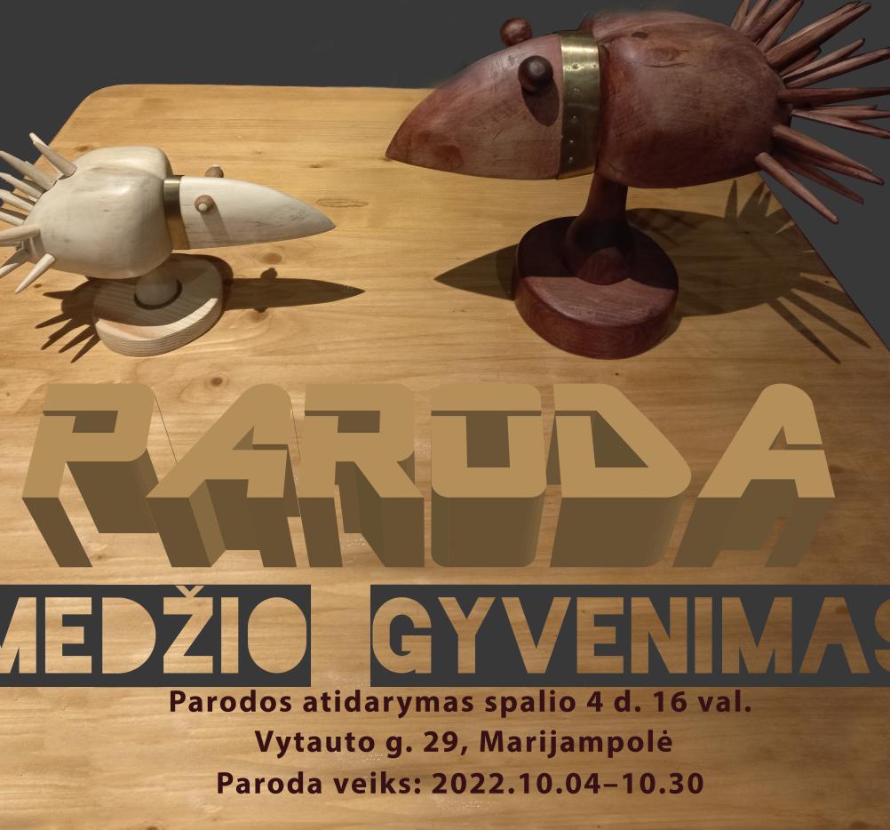 Ričardo Mockaus skulptūros parodos „Medžio gyvenimas“ atidarymas