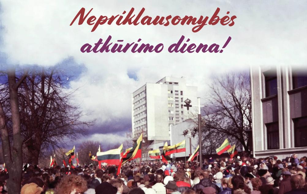 Sveikiname su Kovo 11-ąja!