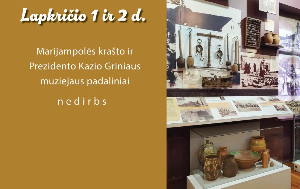 Informacija lankytojams apie darbą šventinėmis dienomis