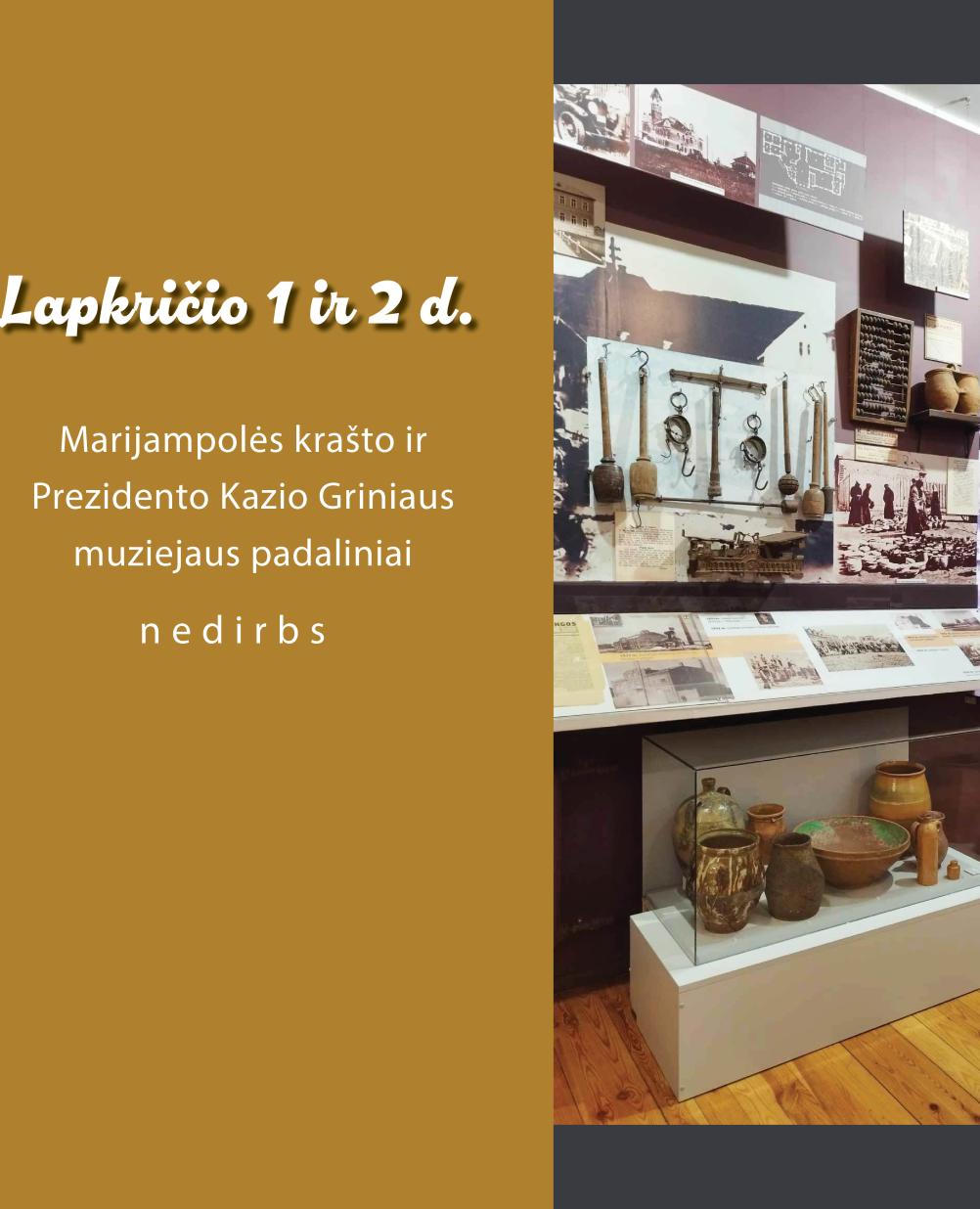 Informacija lankytojams apie darbą šventinėmis dienomis