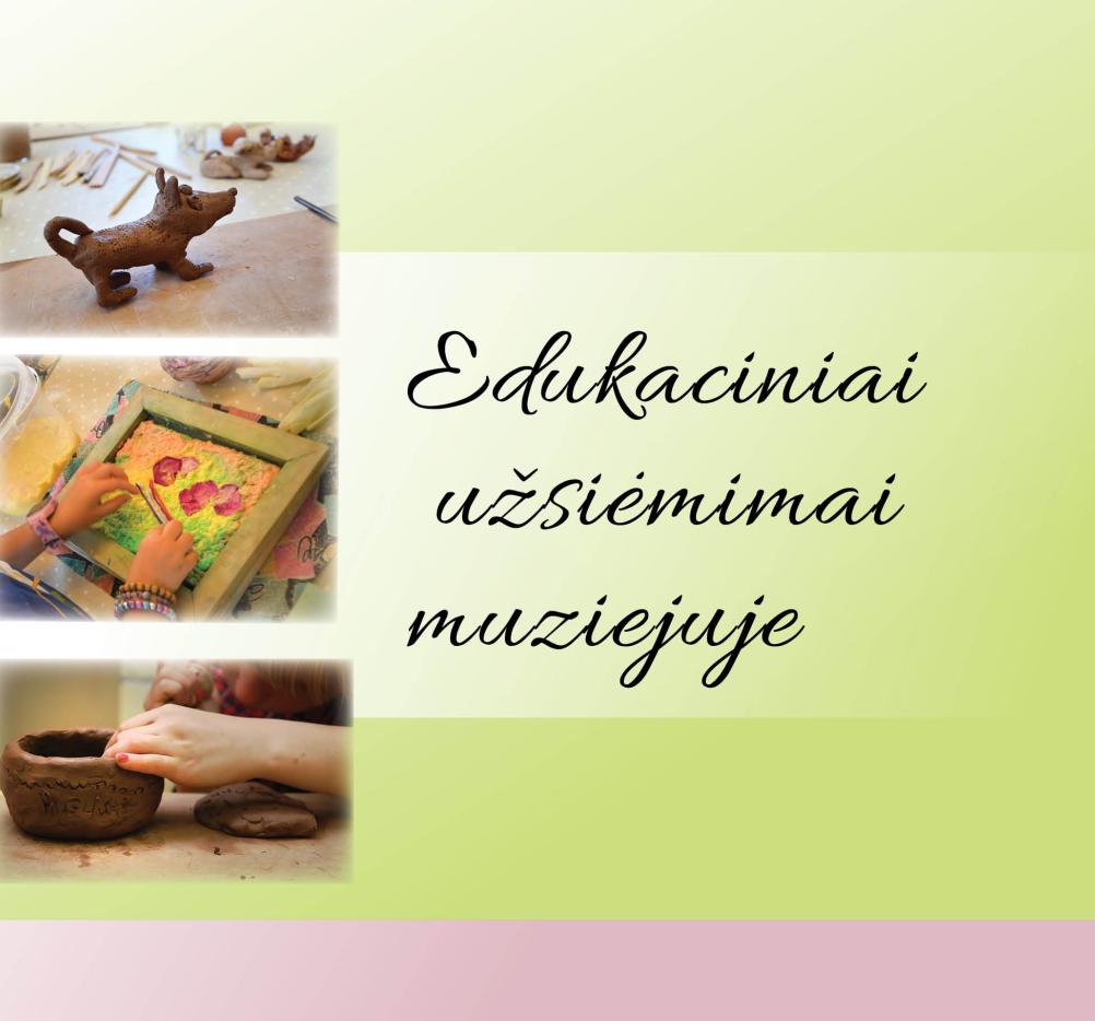Edukacinių užsiėmimų tvarkaraštis