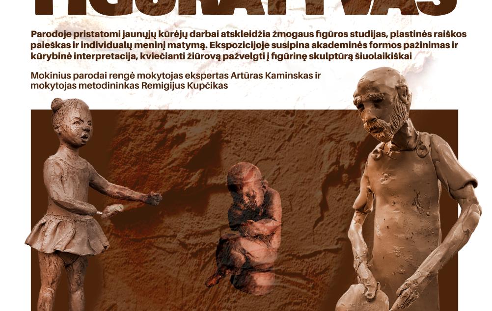 Marijampolės meno mokyklos mokinių darbų paroda „Skulptūrinis figūratyvas“