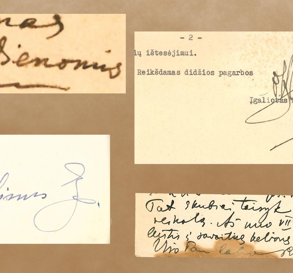 Paroda „Vasario 16-osios Akto Signatarų autografai profesoriaus Liudo Mažylio kolekcijoje“