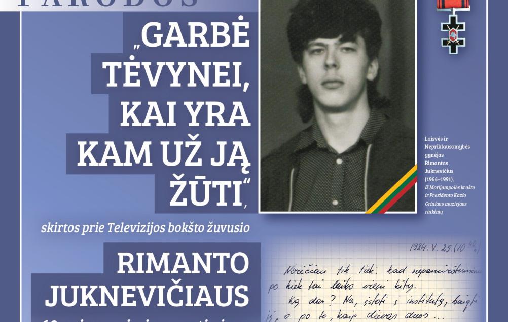 Paroda „Garbė Tėvynei, kai yra kam už ją žūti“