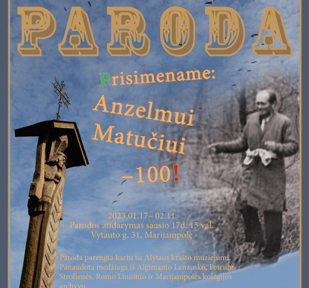 Fotografijų parodos „Prisimename: Anzelmui Matučiui – 100“ atidarymas
