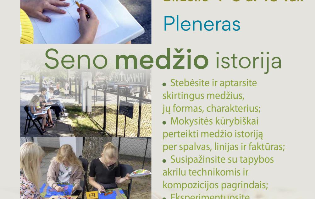 Pleneras „Seno medžio istorija“