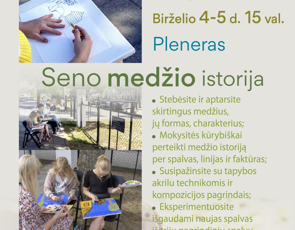 Pleneras „Seno medžio istorija“