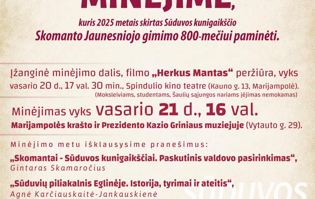 Sūduvos dienos minėjimas
