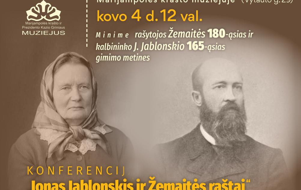 Konferencija „Jonas Jablonskis ir Žemaitės raštai“