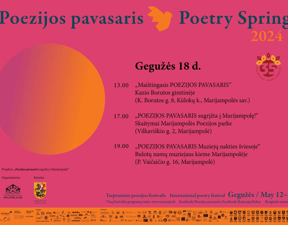 POEZIJOS PAVASARIS sugrįžta į Marijampolę!