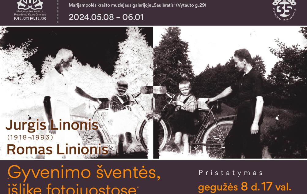 Jurgio ir Romo Linionių fotografijų parodos „Gyvenimo šventės, išlikę fotojuostose“ pristatymas