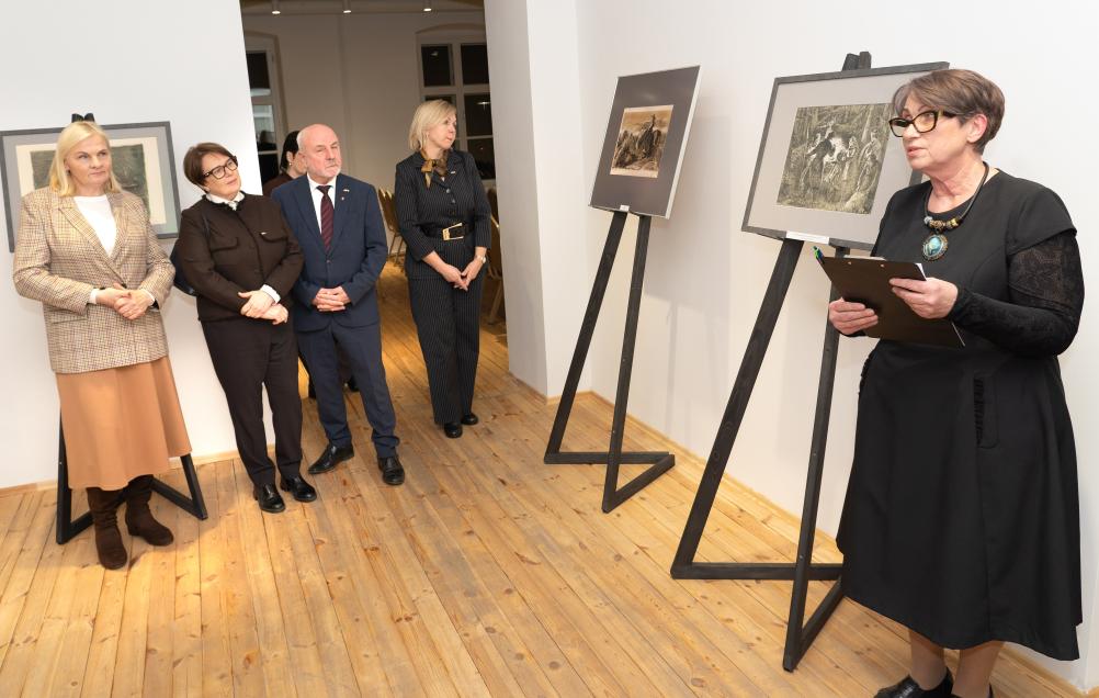 Grafikės Aldonos Skirutytės litografijų parodos „Žemaitė“ pristatymas