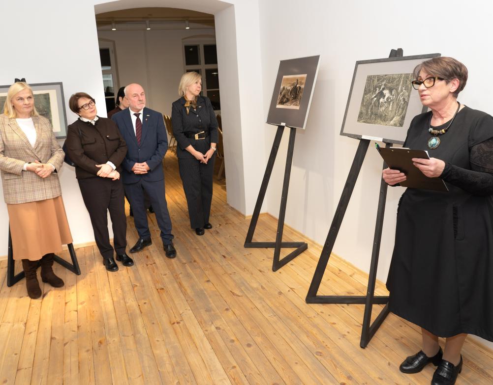 Grafikės Aldonos Skirutytės litografijų parodos „Žemaitė“ pristatymas