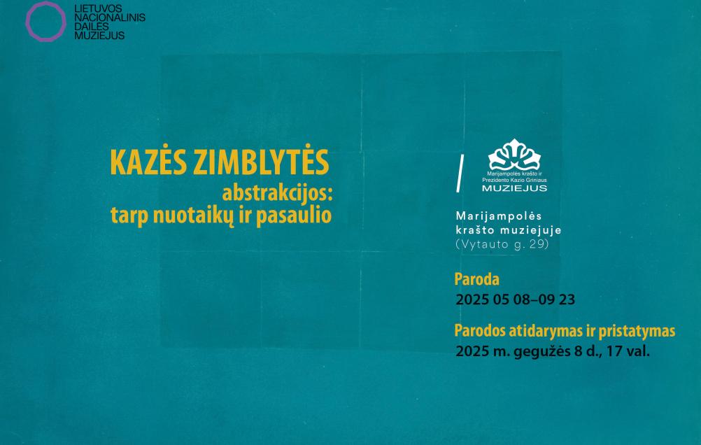 Parodos „Kazės Zimblytės abstrakcijos: tarp nuotaikų ir pasaulio” atidarymas